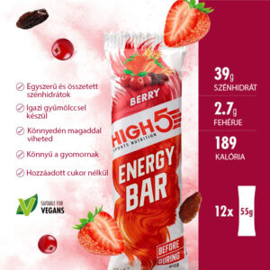 high5 Energy bar málna